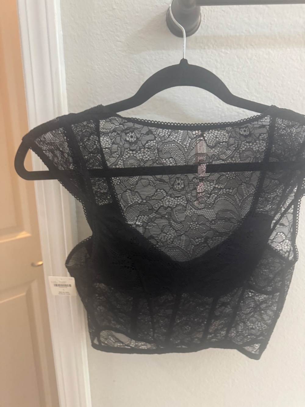 Anthropologie Lace corset pullover Lyrebird top small NWT - Picture 6 of 7